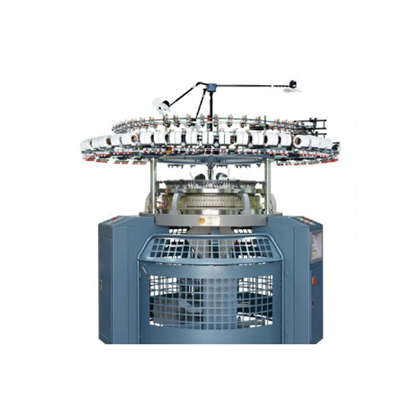 High-speed four-stage single-side knitting machine